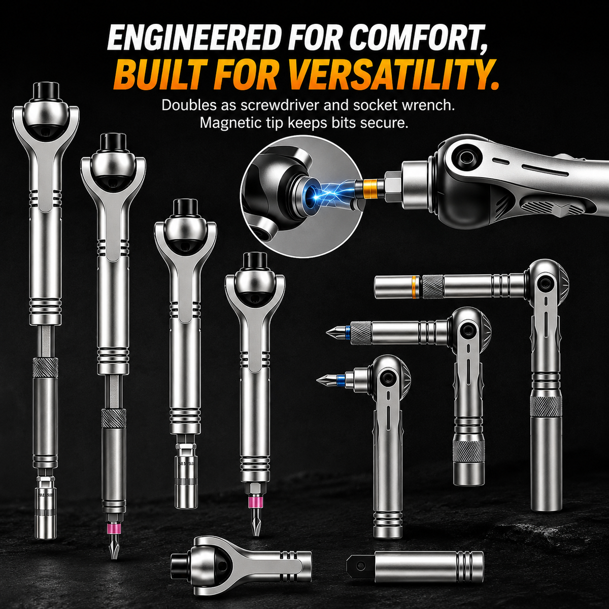 MagnaFix – Precision Magnetic Ratchet Screwdriver Set – image 7