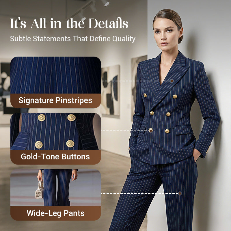 FemmeLine – Women’s Tailored Pinstripe Suit – image 13