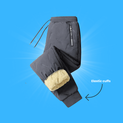 Fleece Thermal-Pants Unisex – Grey / With Cuff / XXS