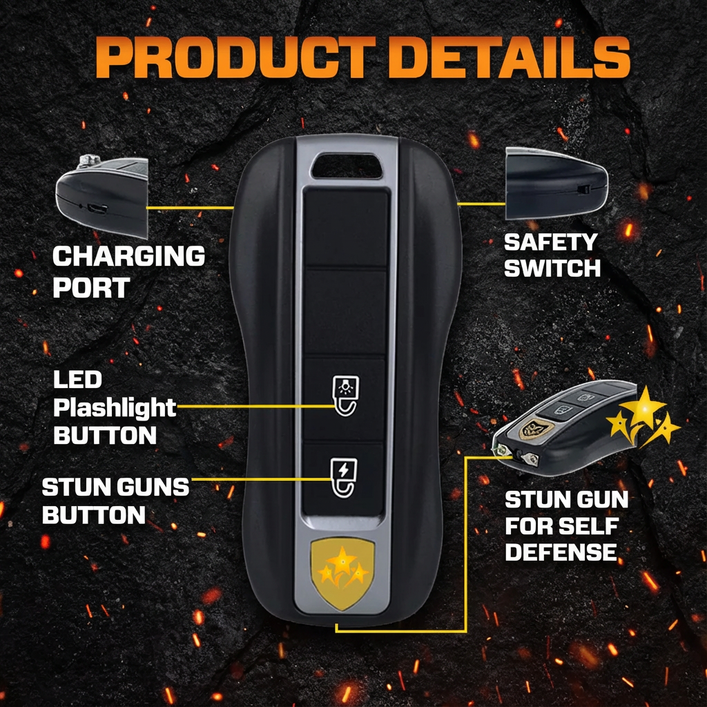 2026 SUPTRUCK™ Voltax 75M Stun Car Keychain – image 8