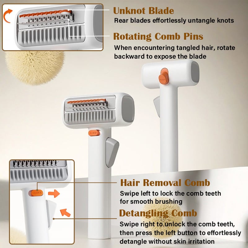 PawGroom – Self-Detangling Pet Brush & Comb – image 3