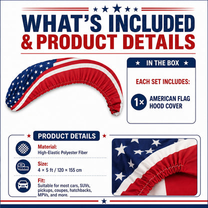 LibertyShield – American Flag Car Hood Cover – image 4