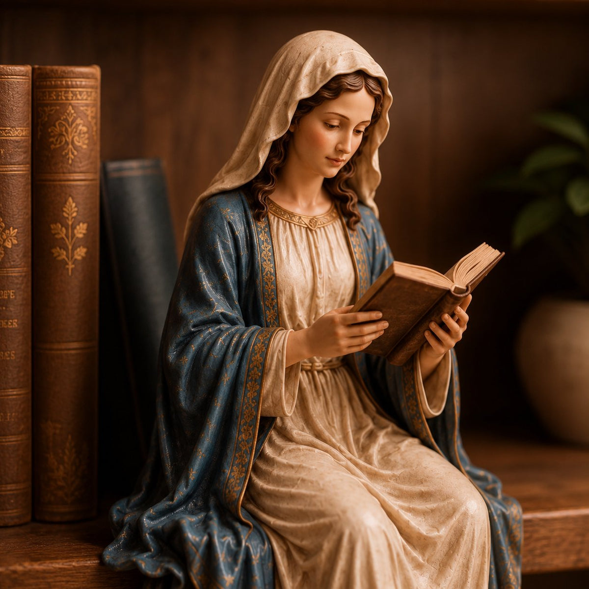 DivineRest - Virgin Mary Reading Figurine – image 2
