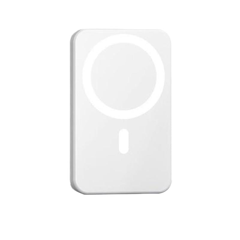 Portable Magnetic Power Bank – White (5000mAh)