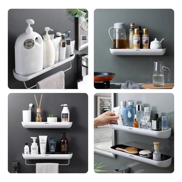 AquaHold – No-Drill Bathroom Storage Shelf – image 2