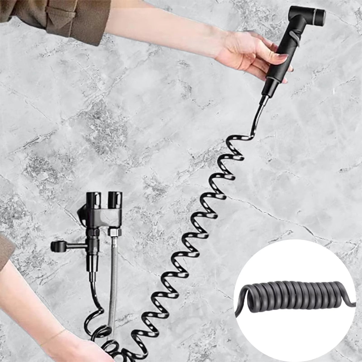 1-In-2-Handheld Out Dual Control Valve Bidet Sprayer for Toilet – image 6
