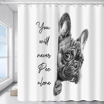 Are You Pooping?" Donkey Shower Curtain – Dog / 71in x 71in