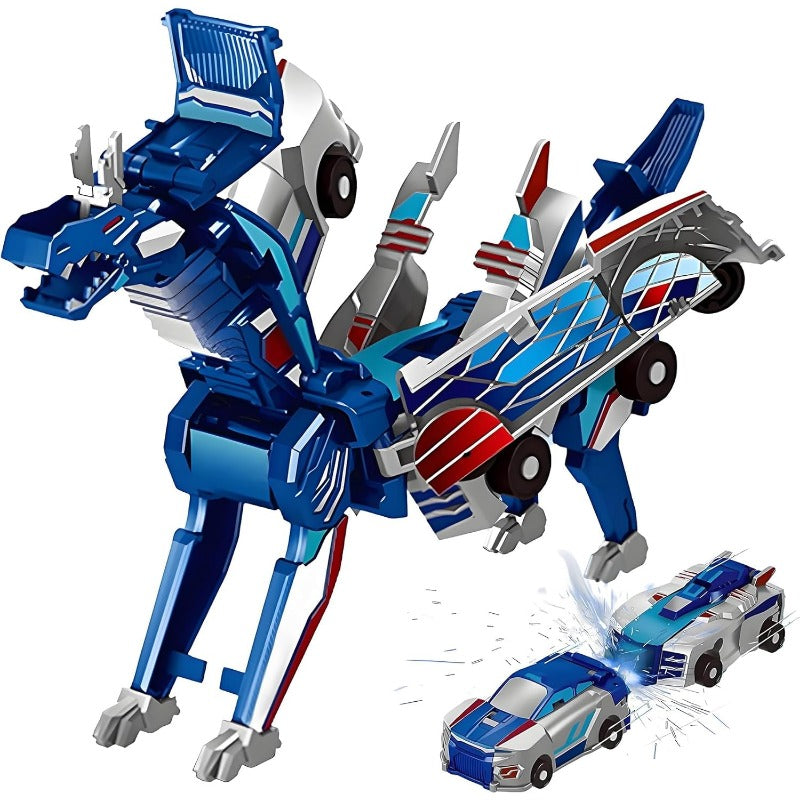 RoboDino – 2-in-1 Transforming Dino Car Toy – Blue Dragon