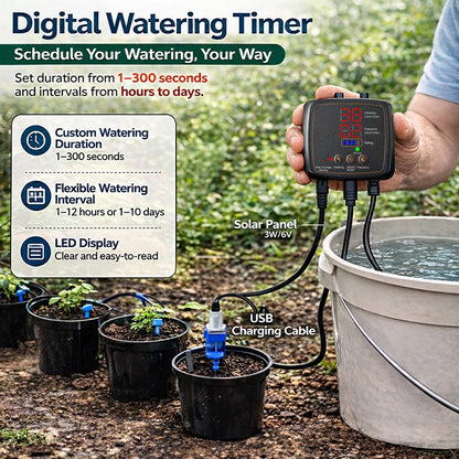 12-Plant Solar Drip Irrigation Kit – image 5