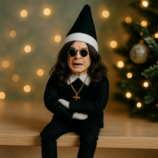 Ozzy Christmas Elf Doll ! – Black