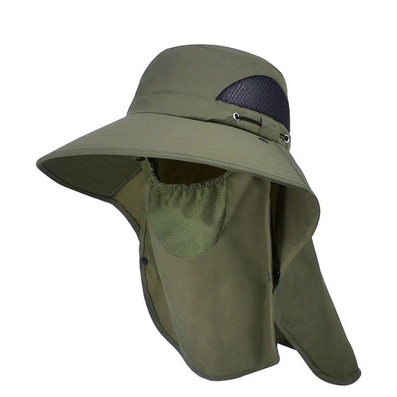 ShadeEase – Outdoor Sun Shield Hat – Army Green