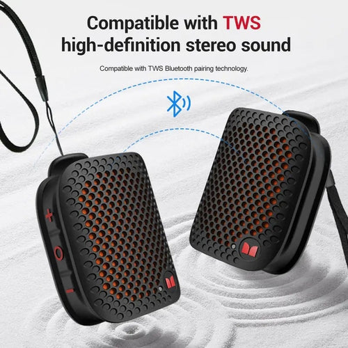 BassNova – Powerful Portable Bluetooth Speaker – ⏰Black + Green  Free Shipping Worldwide