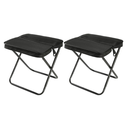 CarrySit – Travel Folding Stool – Black / 2 x Large (11.4 × 9.8 × 12.2 in)