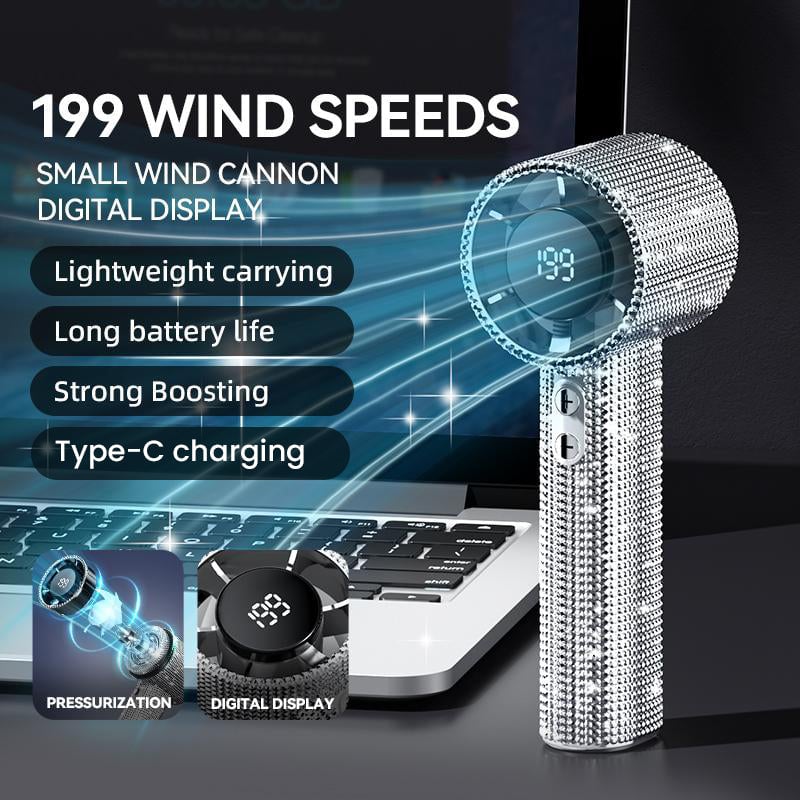 BreezeLux – Luxury Rechargeable Handheld Turbo Fan – image 6