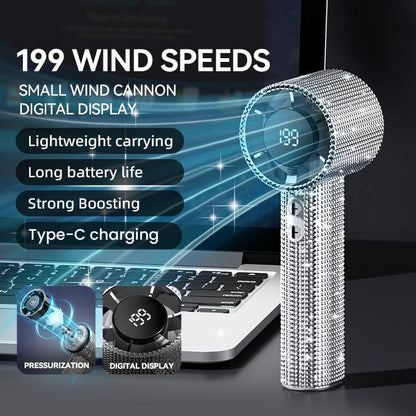 BreezeLux – Luxury Rechargeable Handheld Turbo Fan – image 6