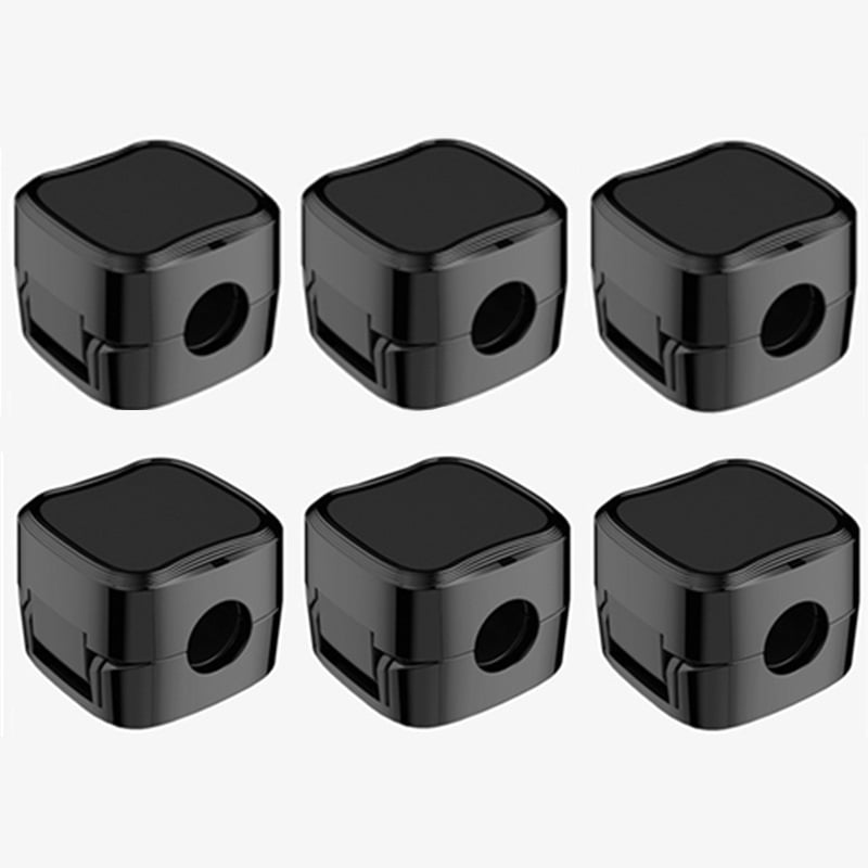 CordMate – Easy Adhesive Cable Management – 1 SET—Black（6 pcs）