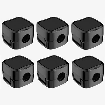 CordMate – Easy Adhesive Cable Management – 1 SET—Black（6 pcs）