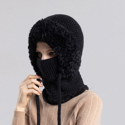 CozyFlex | 3-in-1 Women’s Beanie Hat – Black