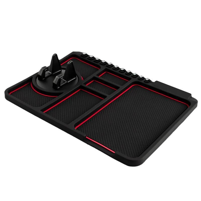 AutoHold – Car Dashboard Phone Grip Mat – Red