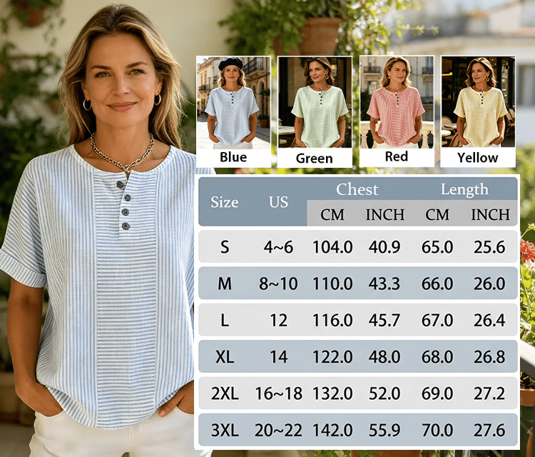 LunaWear – Round Neck Short Sleeve Blouse – image 17