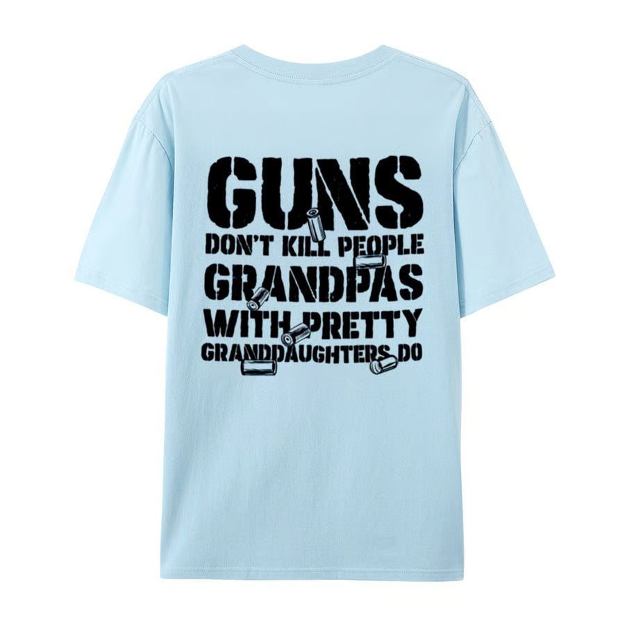 LegacyGrand – Proud Grandpa Humor Graphic T-Shirt – GRANDPAS / Light Blue / XS