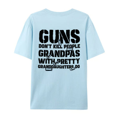 LegacyGrand – Proud Grandpa Humor Graphic T-Shirt – GRANDPAS / Light Blue / XS