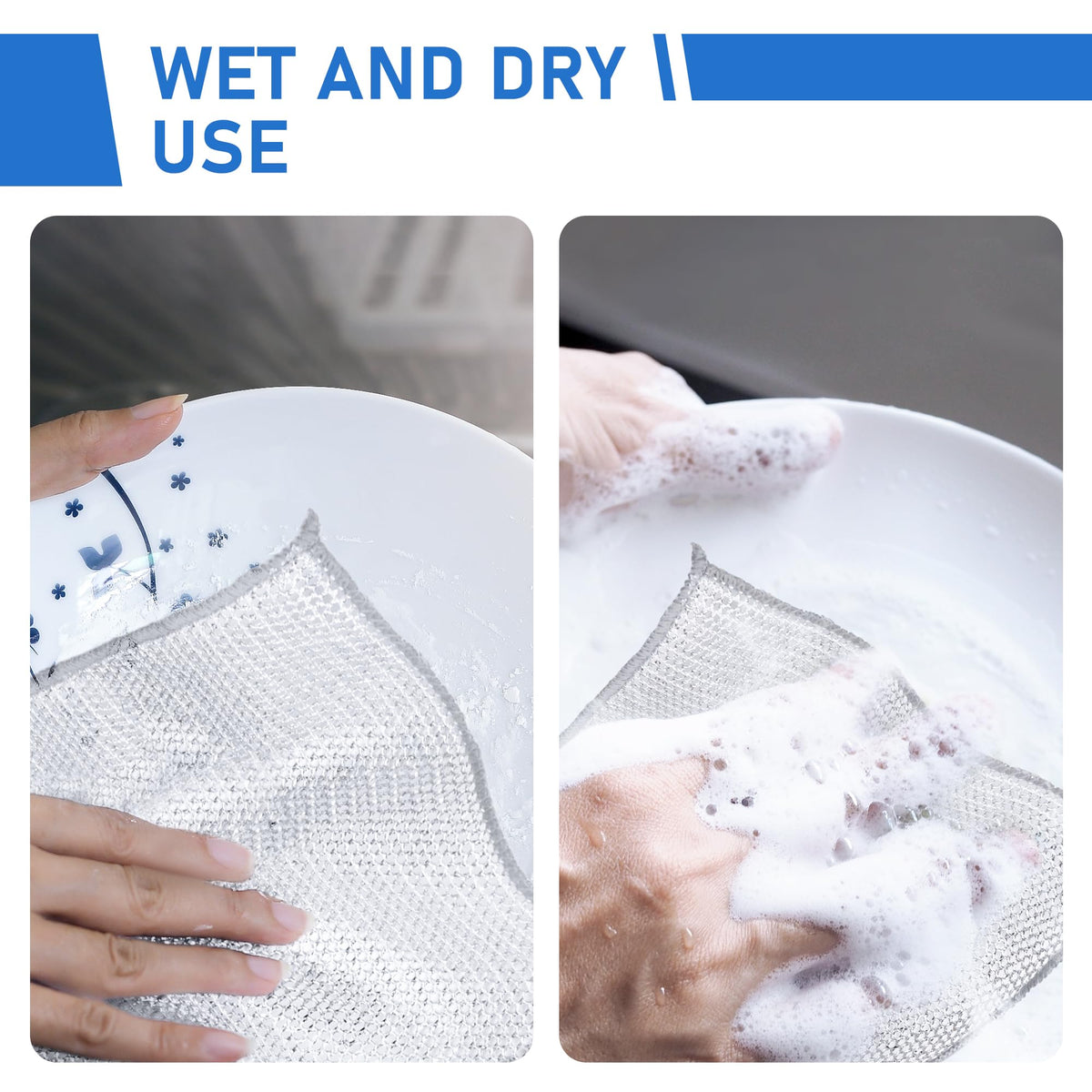 SilverScrub – Non-Scratch Mesh Cleaning Dishcloths – image 4