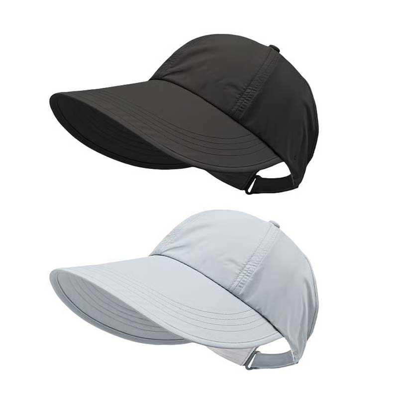 ShadeCore – Elegant UV Protection Sun Hat – Black + Sky Blue