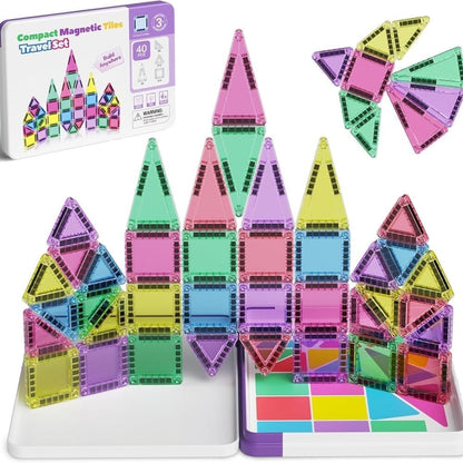 MagnaBuild – Magnetic Tiles Building Blocks Set – image 4