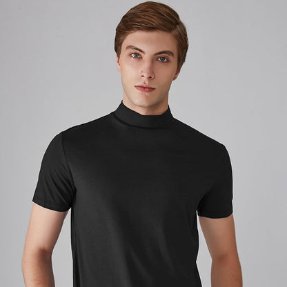 NeoCollar – Sleek High Neck T-Shirt – Black / M