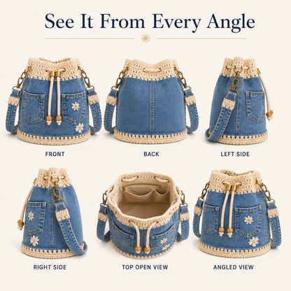 DaisyDenim – Crochet Bucket Bag – image 10