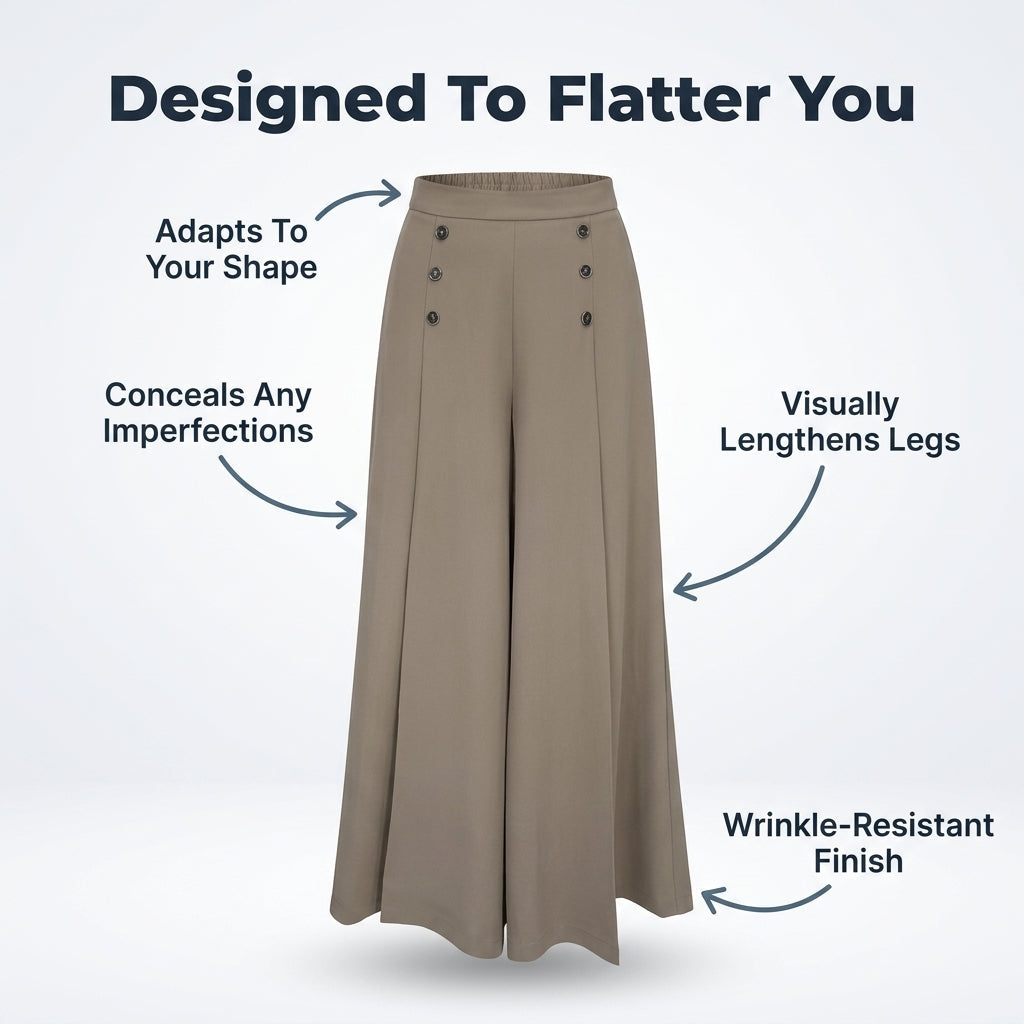 BelleFlow – Flattering Wide Leg Comfort Trousers – image 6
