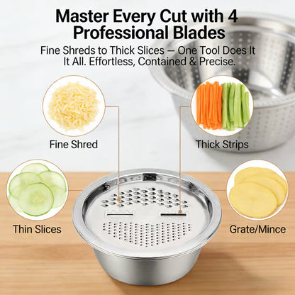 GrateCraft | 3-in-1 Stainless Steel Grater Bowl – image 8