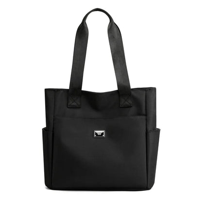 UrbanTote – Large Capacity Multi Pocket Shoulder Bag – Black