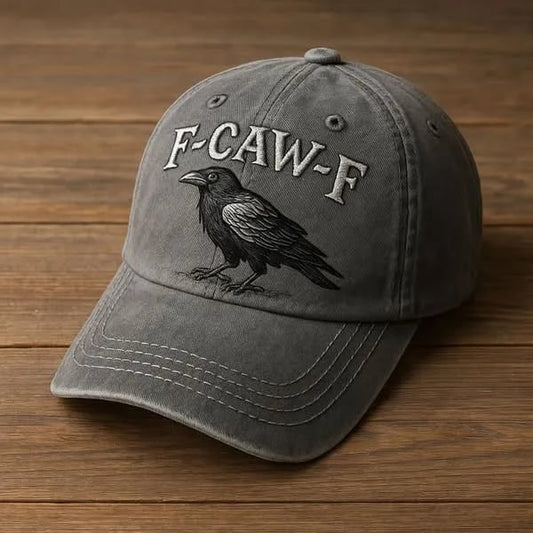 CawMode – Vintage Graphic Hat – Grey