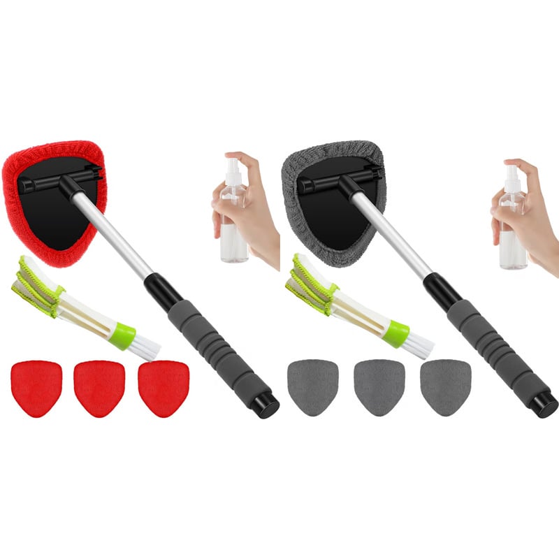 ClearReach – Genius Windshield Cleaning Tool – Gray + Red