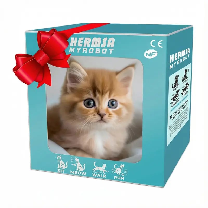Interactive Robot Kitten – Yellow cat