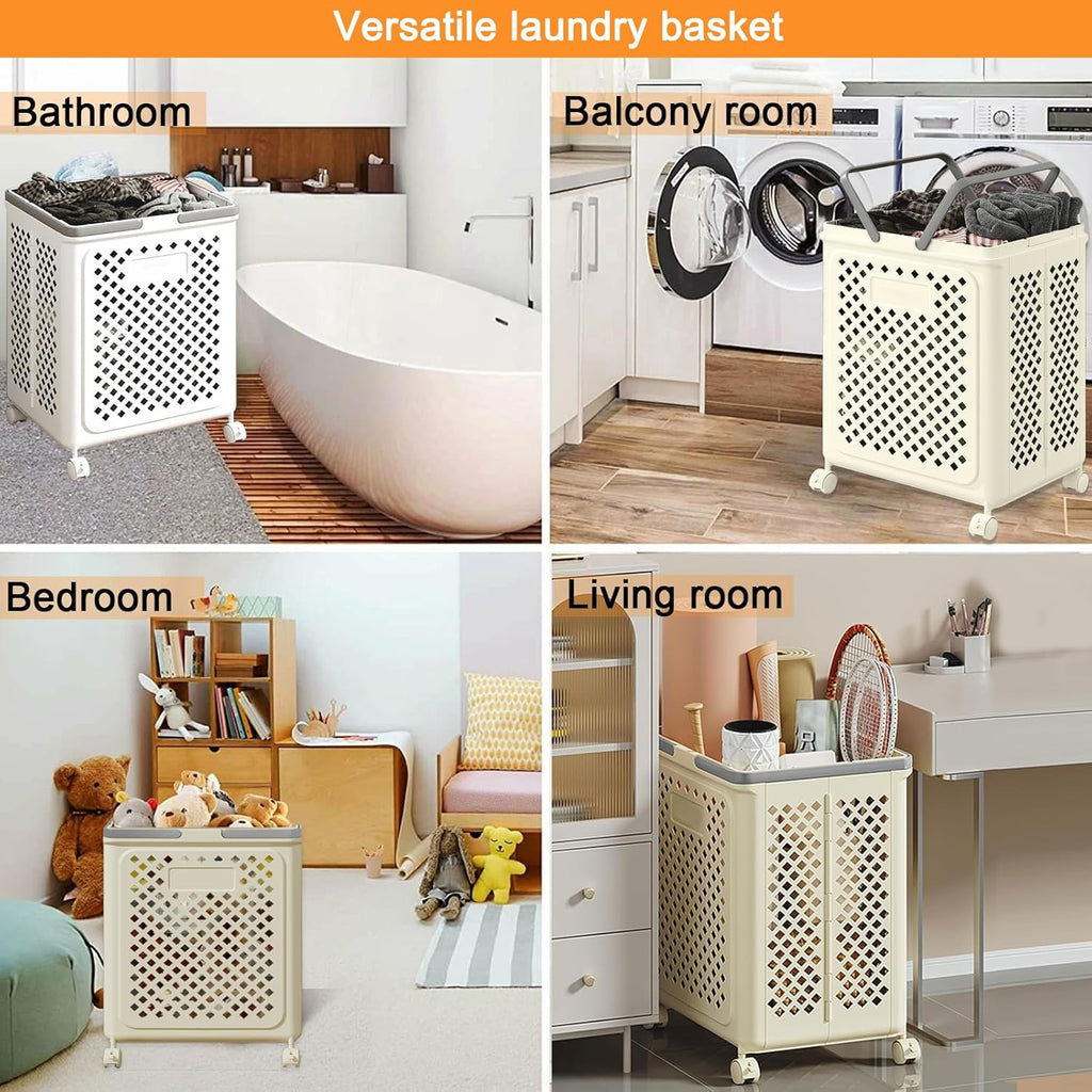 LuxorMove – Foldable Rolling Laundry Basket – image 9