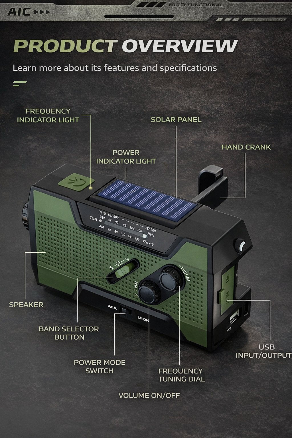 PowerCast Elite – 4-in-1 Emergency Radio – image 20