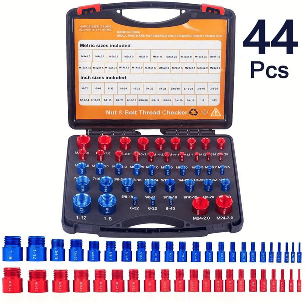ScrewSense – 44Pcs Alloy Thread Inspector Set – 44Pcs