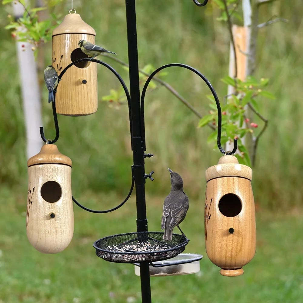 NatureSip – Wooden Hummingbird Feeder for Garden Lovers – image 5
