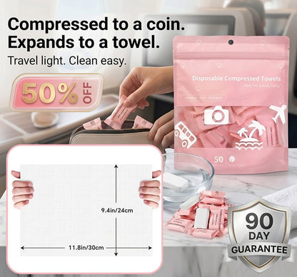 AirTowel – Disposable Compressed Travel Towel Set – image 12
