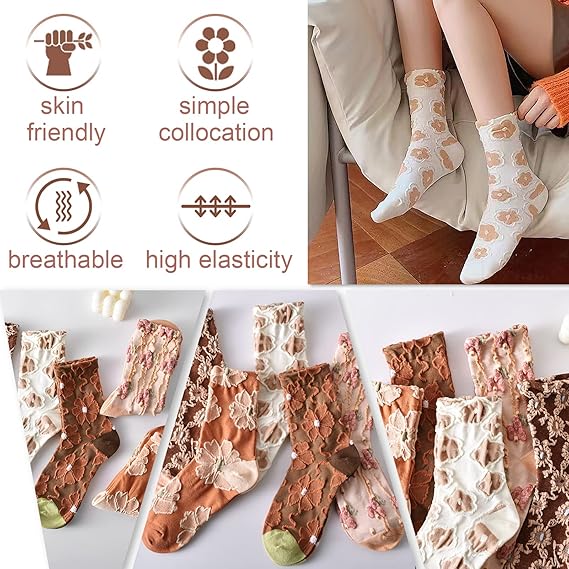LumeFlora – Soft Cotton Embroidered Flower Socks – image 36