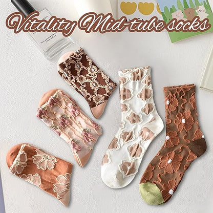LumeFlora – Soft Cotton Embroidered Flower Socks – image 37