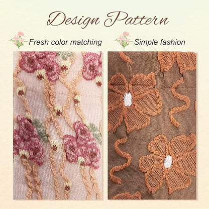 LumeFlora – Soft Cotton Embroidered Flower Socks – image 38