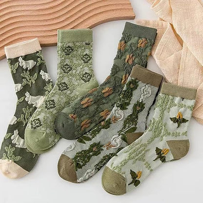 LumeFlora – Soft Cotton Embroidered Flower Socks – image 31
