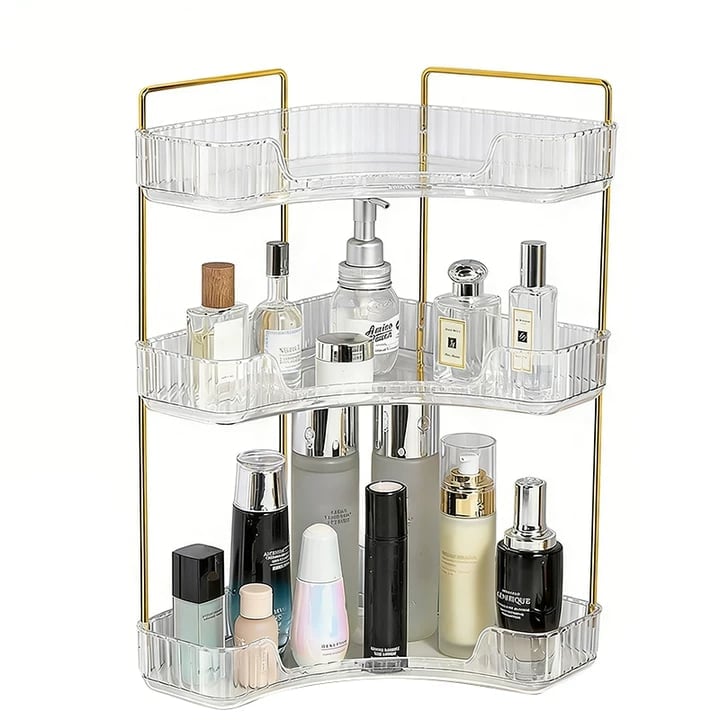 LuxeStack Organizer – Multi-Tier Elegance – Transparent