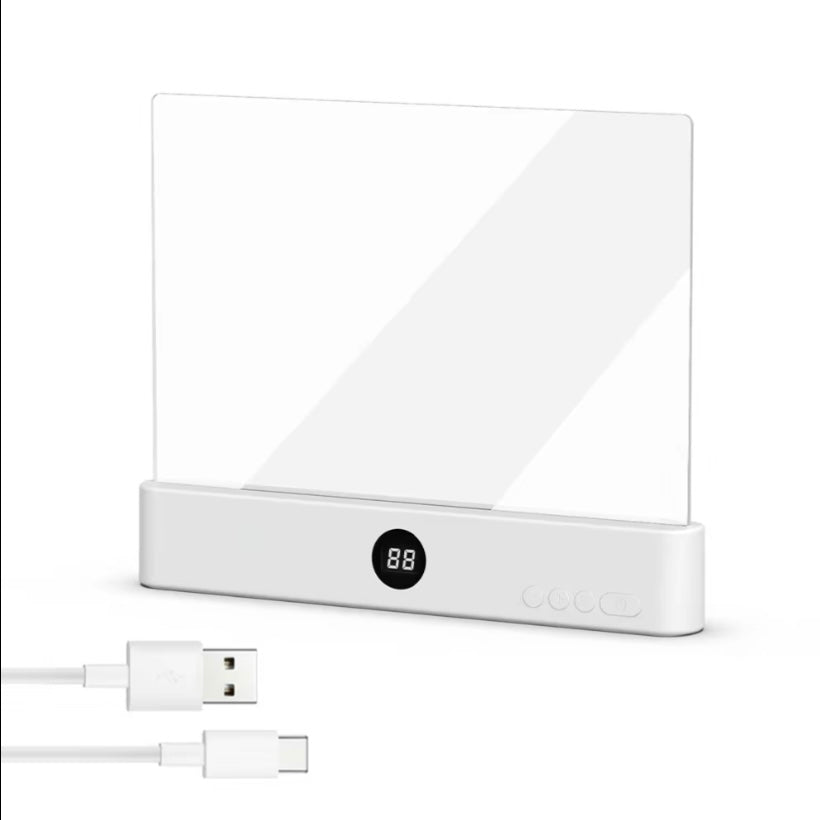 NightLume – Clear LED Rechargeable Reading Lamp – White / Buy 1