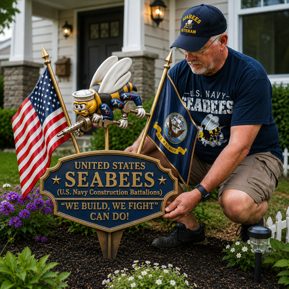 CanDoLegacy – US Navy Seabees Tribute Garden Stake – image 2