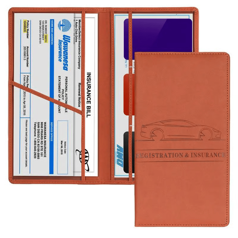 RoadGuard – Car Document Holder Organizer Case – Orange